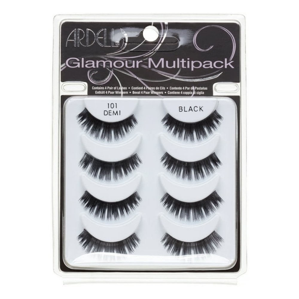 Ardell Glamour Multipack Demi #101 Black Lashes NWT Sealed